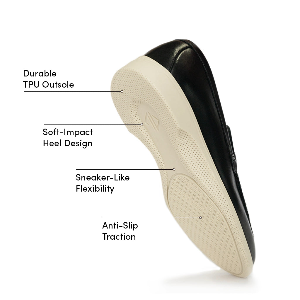 The Loafer (Obsidian & Cream)