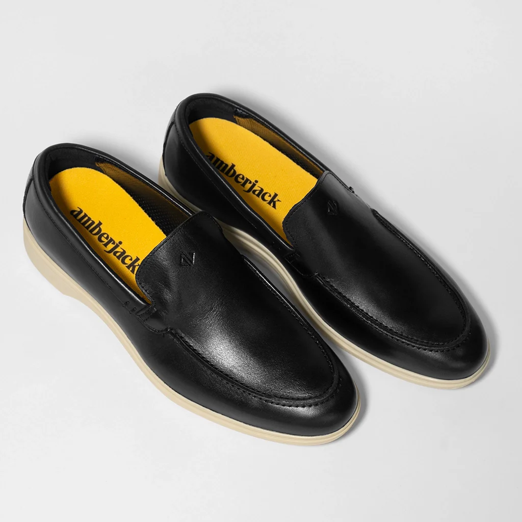 The Loafer (Obsidian & Cream)