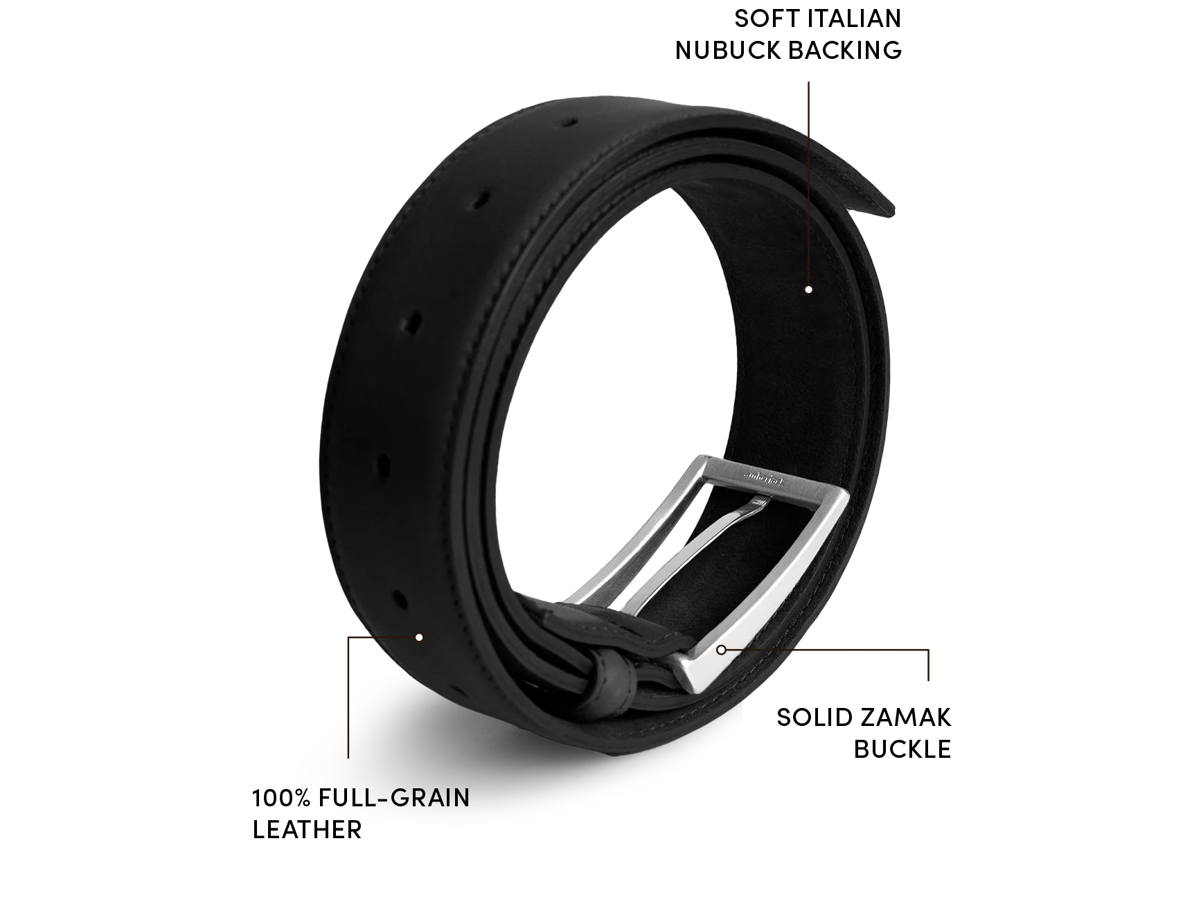 Leather Belt (Obsidian)